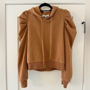 Rebecca Minkoff Janine Hoodie in Caramel - Size S